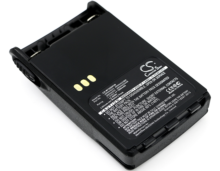 7.2V, Li-ion, 1800mAh, Two-Way Radio battery fits Motorola, Jmnn4023, Ex500, Ex560, 12.96Wh