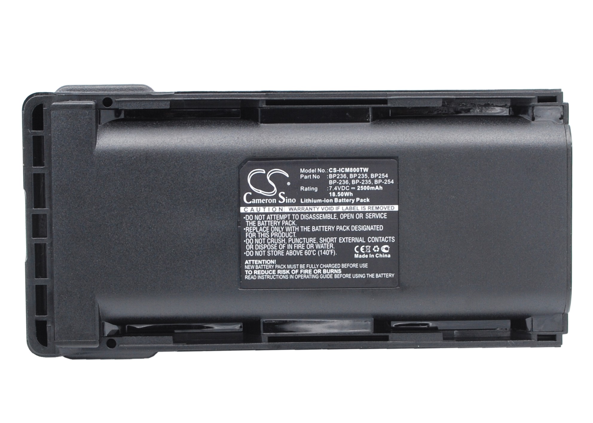 BP236 Icom IC-F70 Replacement Battery 7.4V 2500mAh