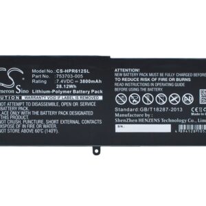 HP 753329-1C1, 753703-005, 775691-001, HSTNN-IB6E, HSTNN-UB6E, KK04XL CS-HPR612SL