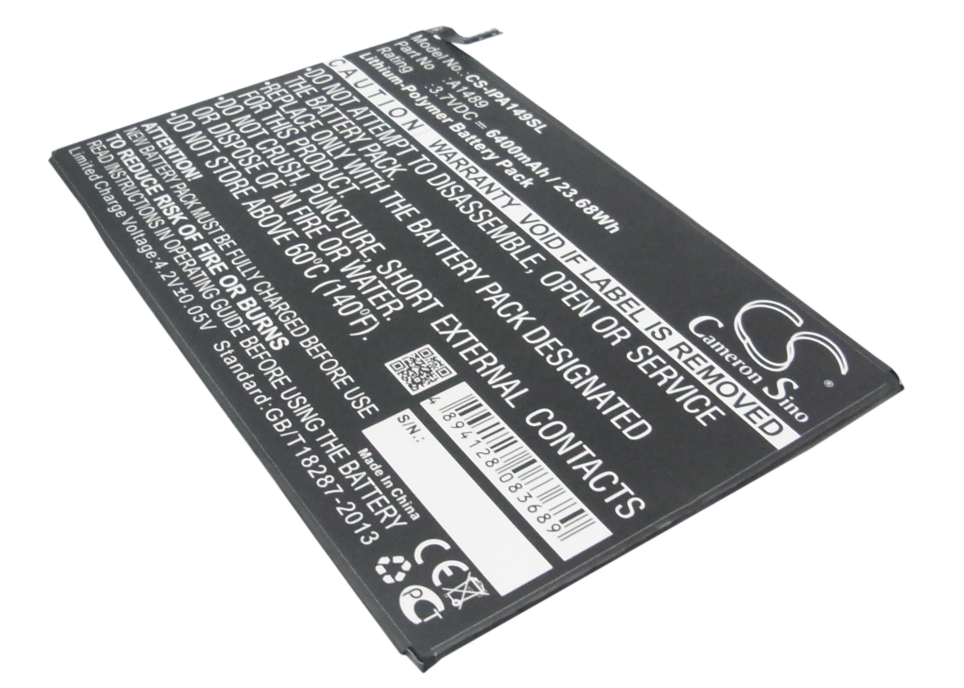 Apple A1489 Tablet Replacement Battery 6400mAh