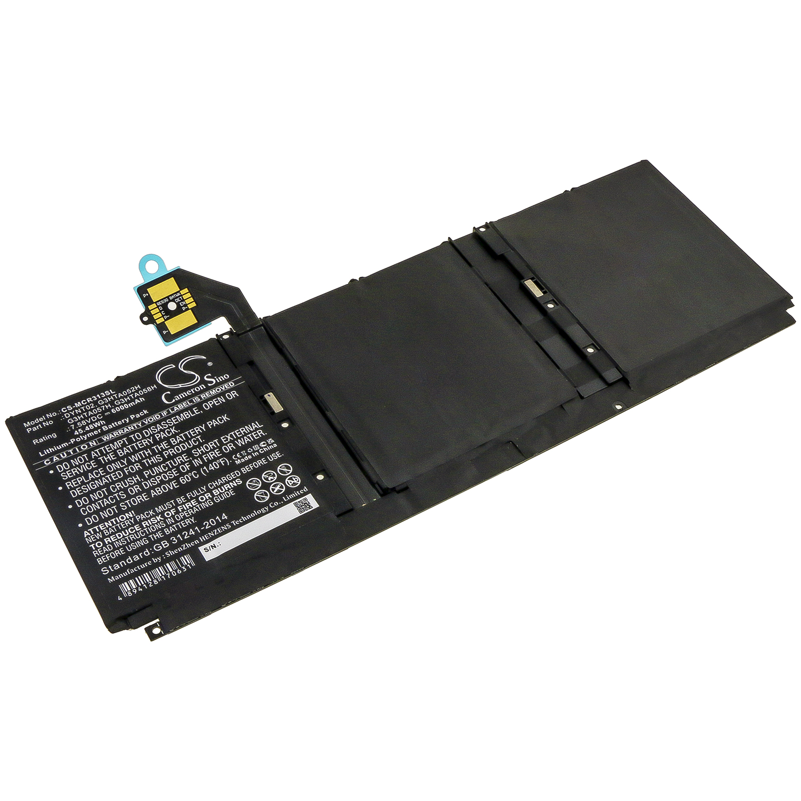 Microsoft Surface Book 3 13 Replacement Battery G3HTA052H 7.58V