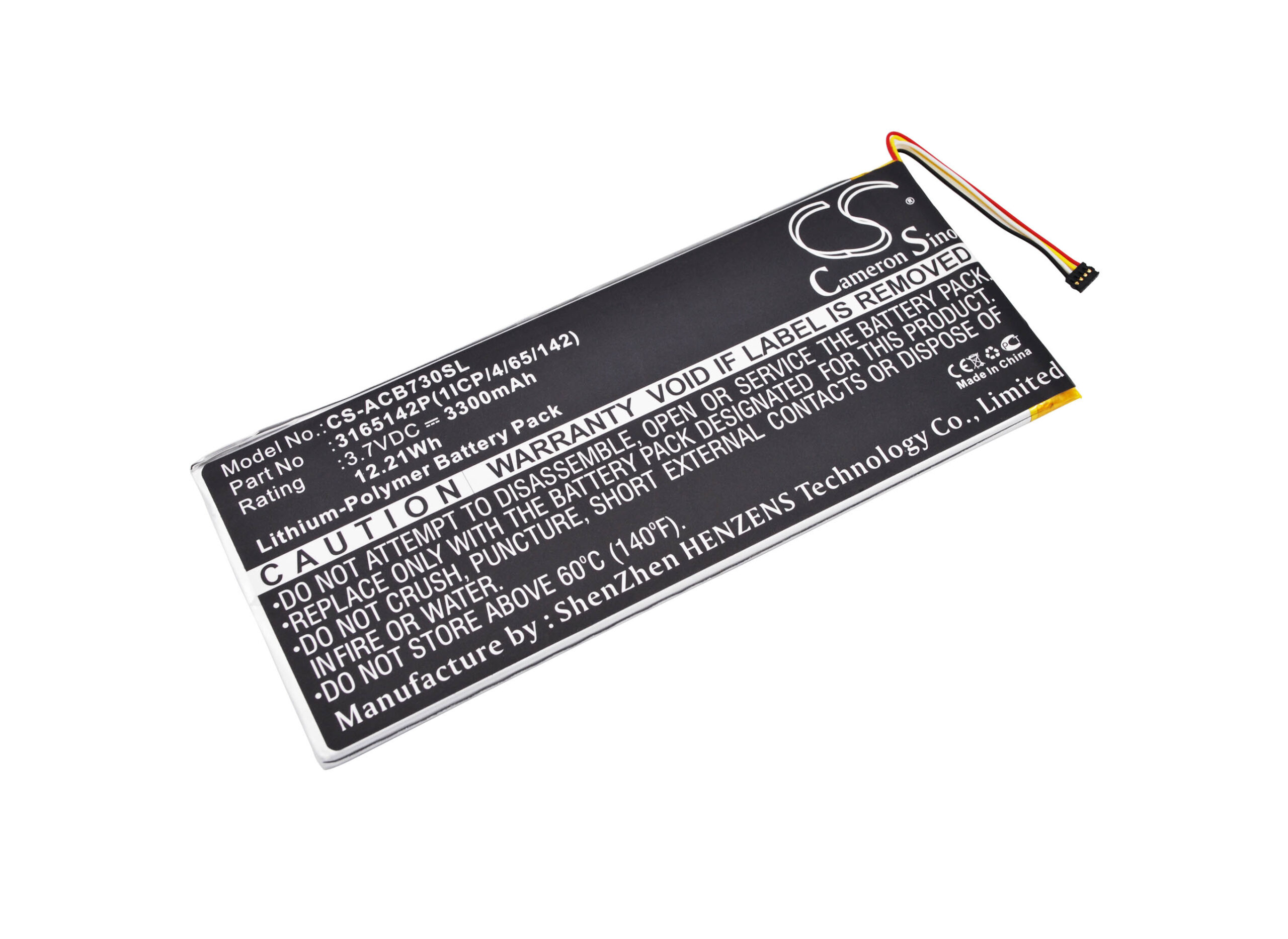 Acer 3165142P, 3165142P(1ICP/4/65/142), KT.0010F.001, KT.0010Z.001, MLP2964137 CS-ACB730SL
