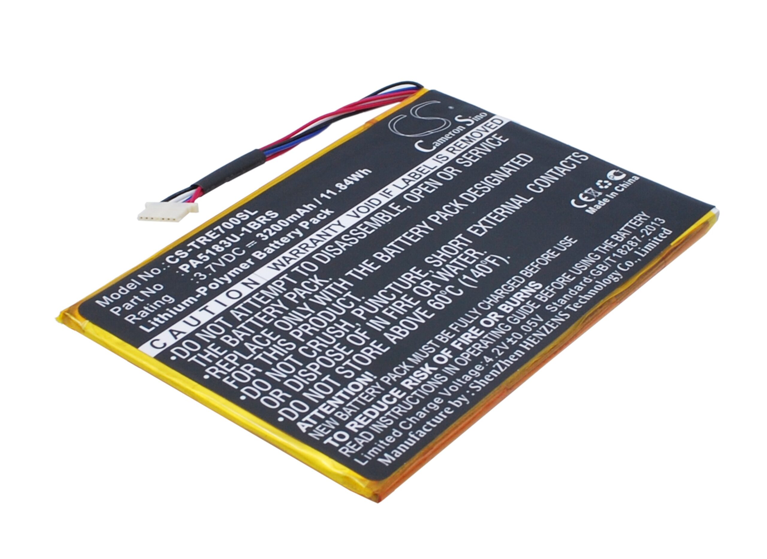 Toshiba AT7-B AT7-C Tablet Replacement Battery 3.7V 3200mAh