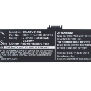 HXFHF Dell Venue 11 Pro Replacement Battery 7.4V 4850mAh
