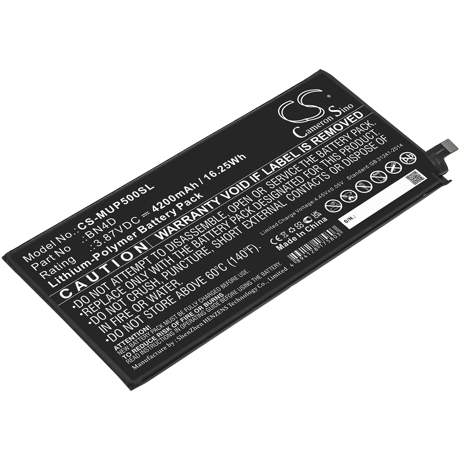 Xiaomi Mi Pad 5 Pro Pad 5 Pro 5G Replacement Battery 4200mAh