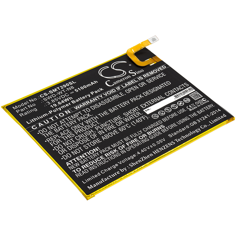 Samsung SWD-WT-N8 Tablet Replacement Battery 3.85V 5100mAh