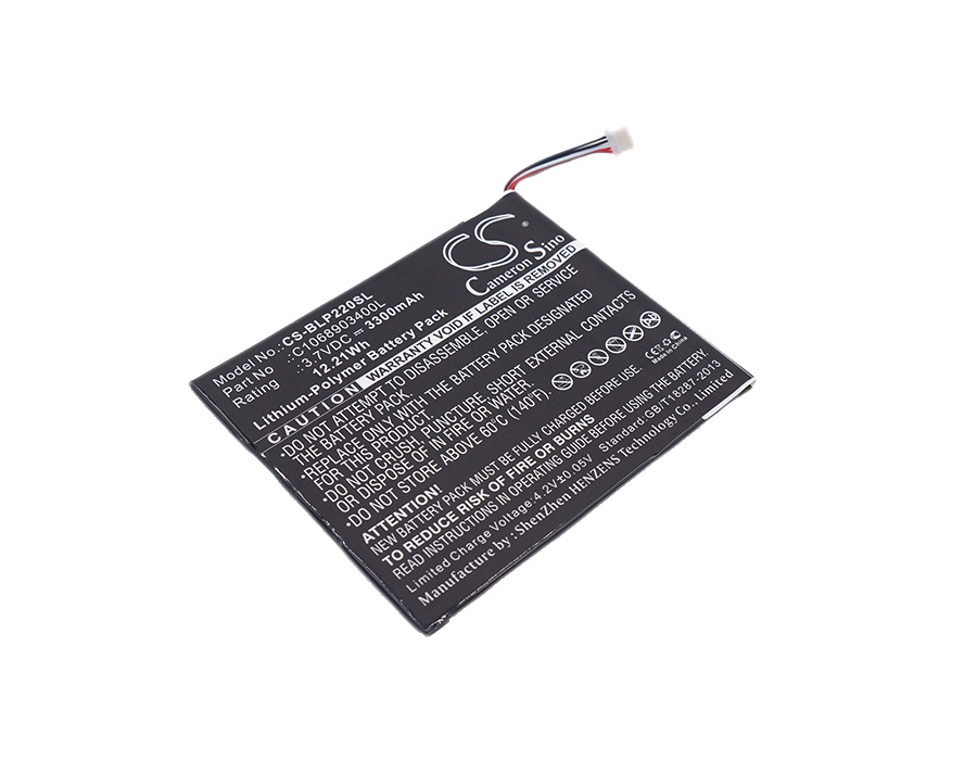 BLU BT-D005L Tablet Replacement Battery 3.7V 3300mAh