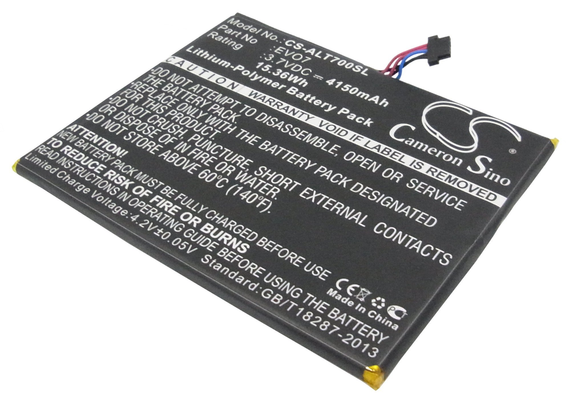 Alcatel One Touch EVO 7 OT-T70 Replacement Battery 4150mAh