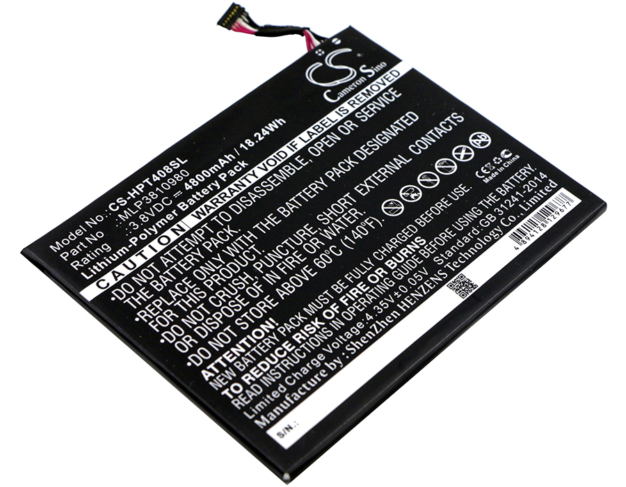HP I508O L4A35UT Tablet Replacement Battery 4800mAh