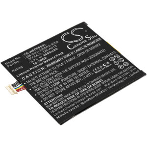 3.7V, Li-Polymer, 4400mAh, Tablet battery fits Amazon, 3555a2l, D01400, Kindle Fire, 16.28Wh