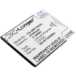 Samsung Galaxy Tab Active EB-BT365BBU Replacement Battery 3.8V