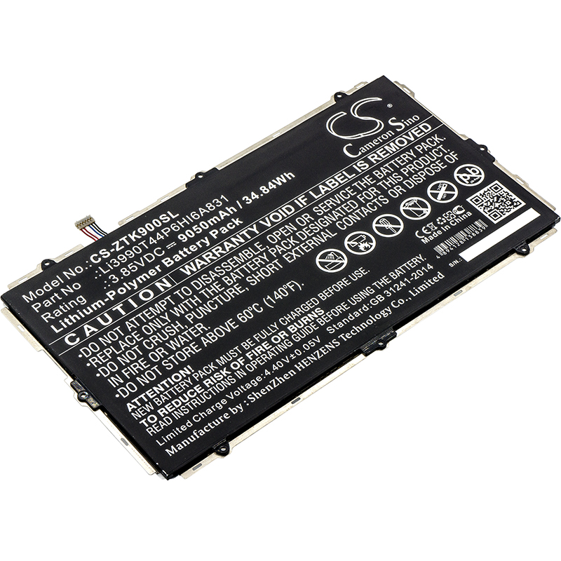 ZTE K90U ZPAD 10.1 Tablet Replacement Battery 9050mAh