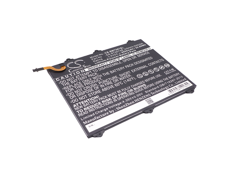Samsung SM-T560NU SM-T567 Replacement Battery 3.8V 6000mAh