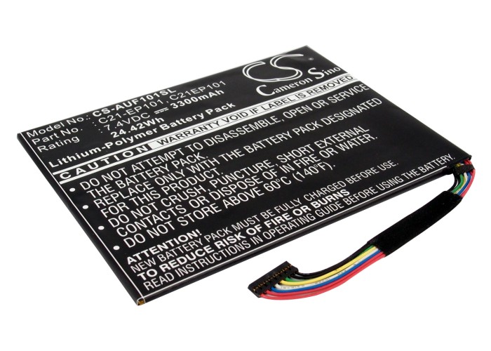 Asus Eee Transformer TF101 Compatible Battery 7.4V 3300mAh