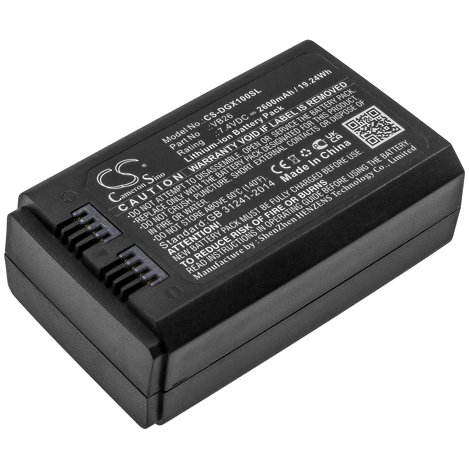 GODOX VB26 V1 LED LIGHT BATTERY Replacement Battery 2600mAh