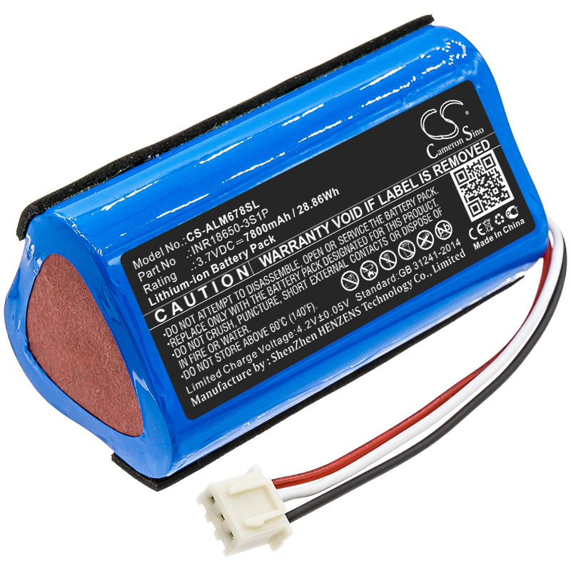 ATL INR18650 Altec Lansing Replacement Battery 3.7V 7800mAh