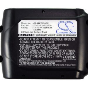 Dolmar AH-3756 XE3 14.4V Replacement Battery 3000mAh