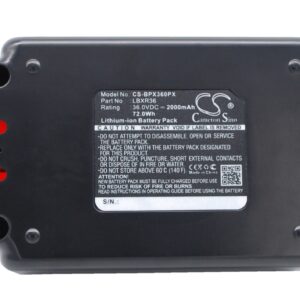 Black & Decker LBXR36 36V Replacement Battery 2000mAh