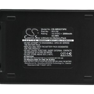 Worx WX156 20V MAX Replacement Battery 16V 2000mAh Li-ion