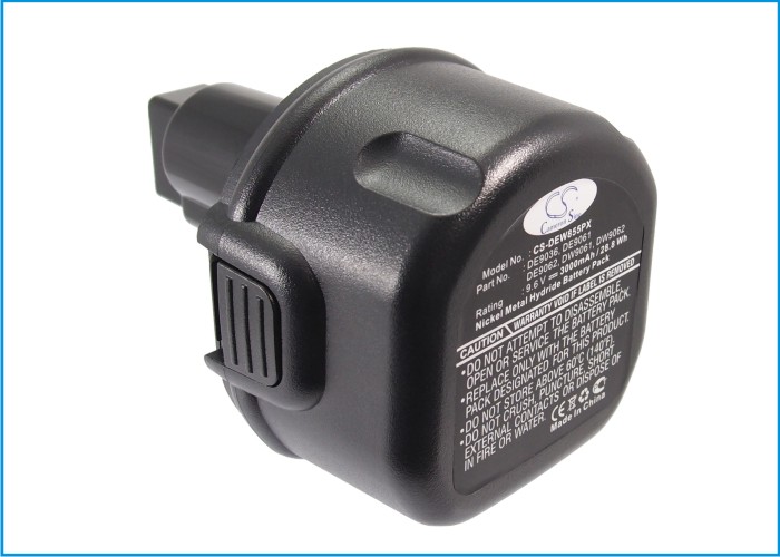 DE9502 DeWalt Replacement Battery 9.6V 3000mAh