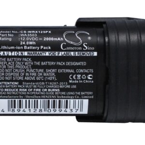 Kress KU202 KU203 KU362 Replacement Battery 12V 2000mAh