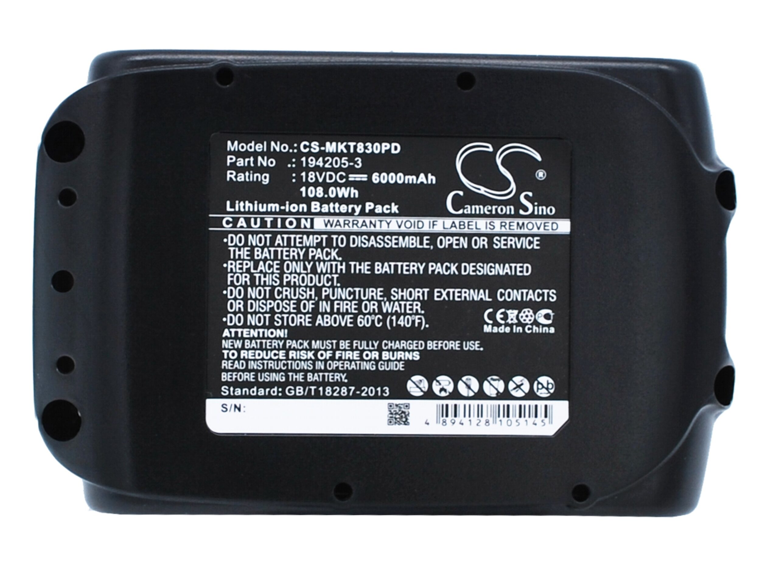 Makita BBO140 BBO180 Replacement Battery 18.0V 6000mAh