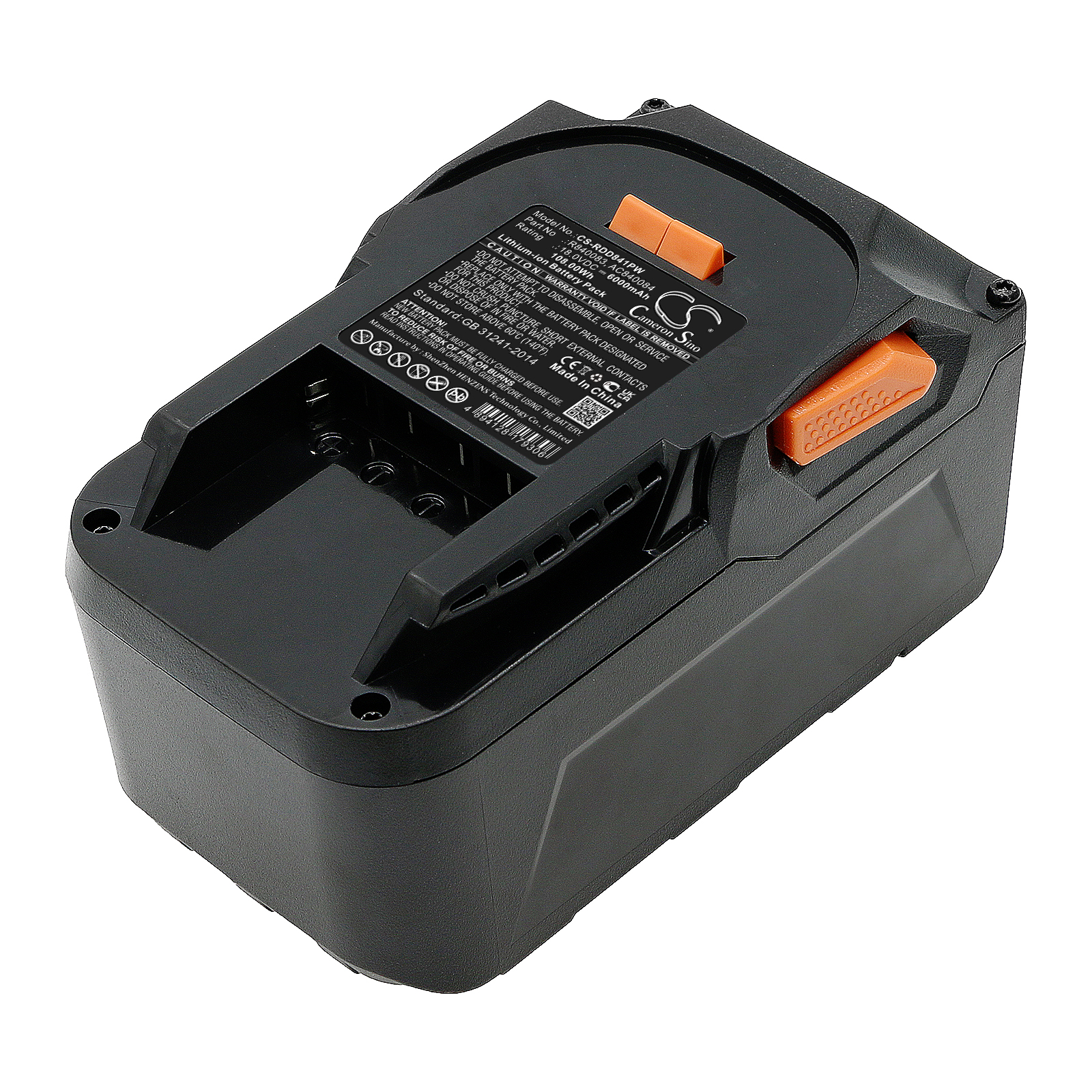 Ridgid AC840084 18V 6000mAh Replacement Battery
