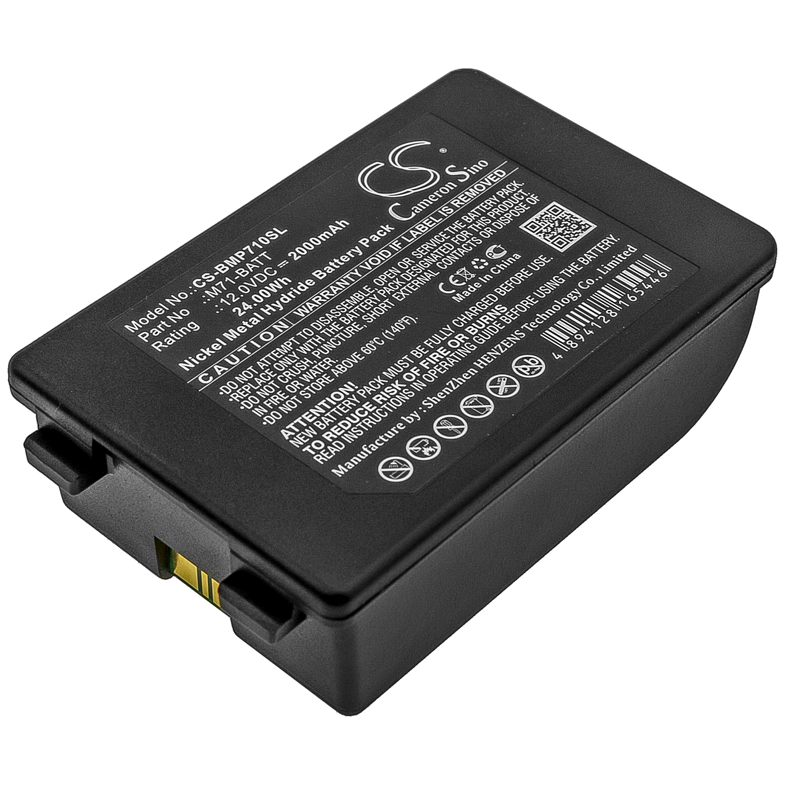 Brady BMP71 M71-BATT Portable Printer Replacement Battery 2000mAh