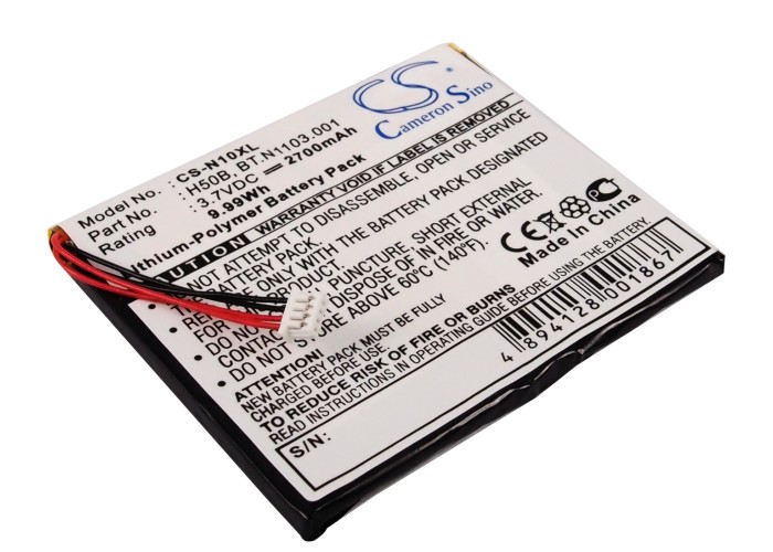 Acer N10 Fujitsu Loox 600 Replacement Battery 2700mAh
