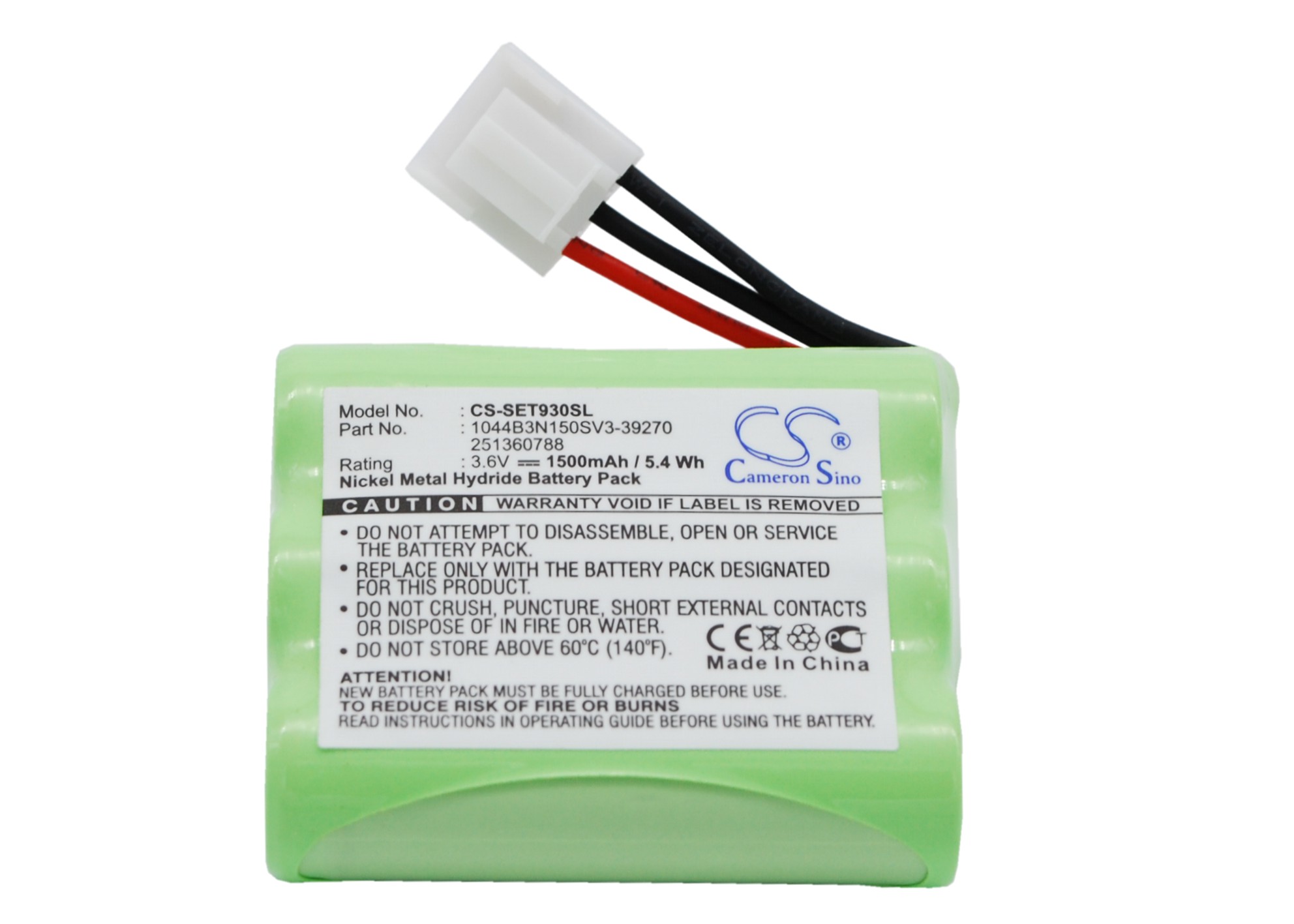 Ingenico EFT930B EFT930G Replacement Battery 3.6V 1500mAh