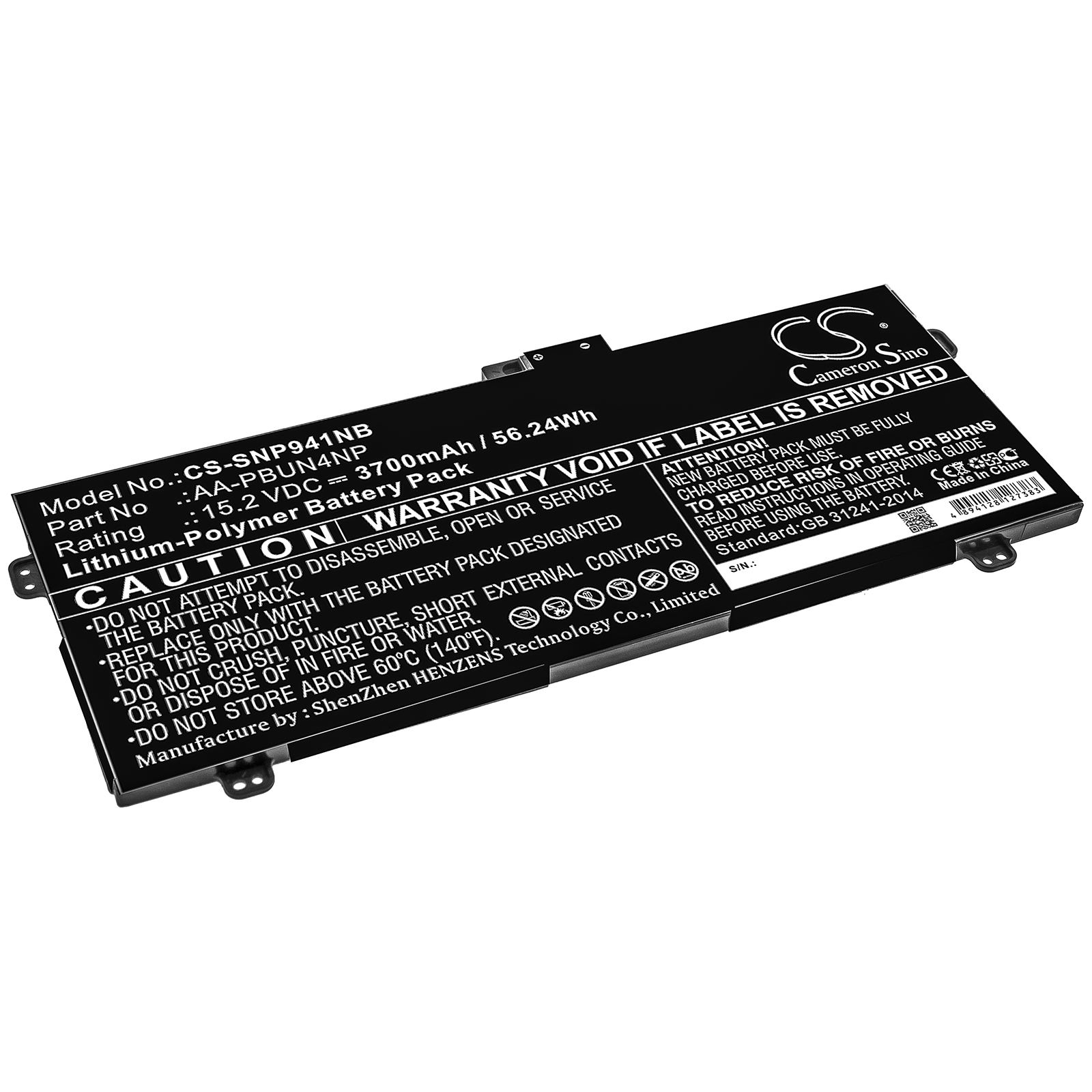 Samsung ATIV Book 9 Pro Replacement Battery 15.2V 3700mAh