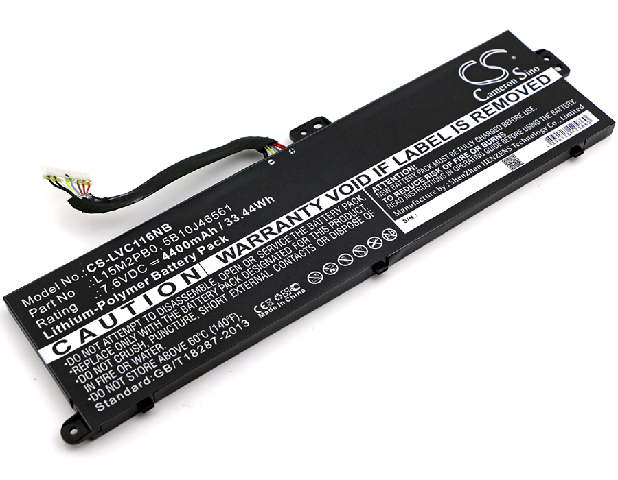L15M2PB0 Lenovo Chromebook 11.6 Compatible Battery 7.6V 4400mAh