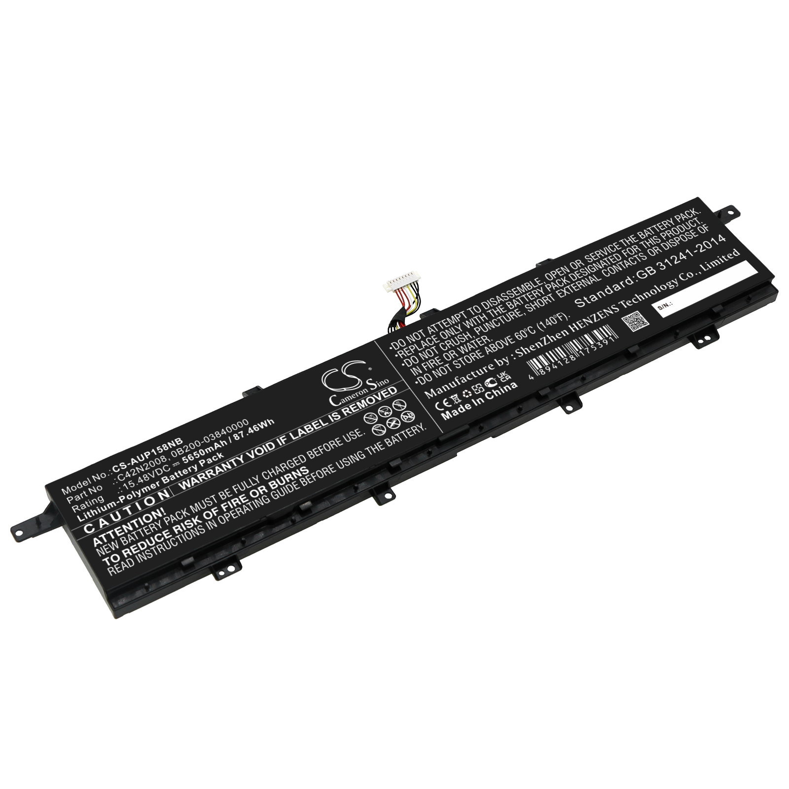 Asus ZenBook Pro 15 UX582LR Replacement Battery 5650mAh
