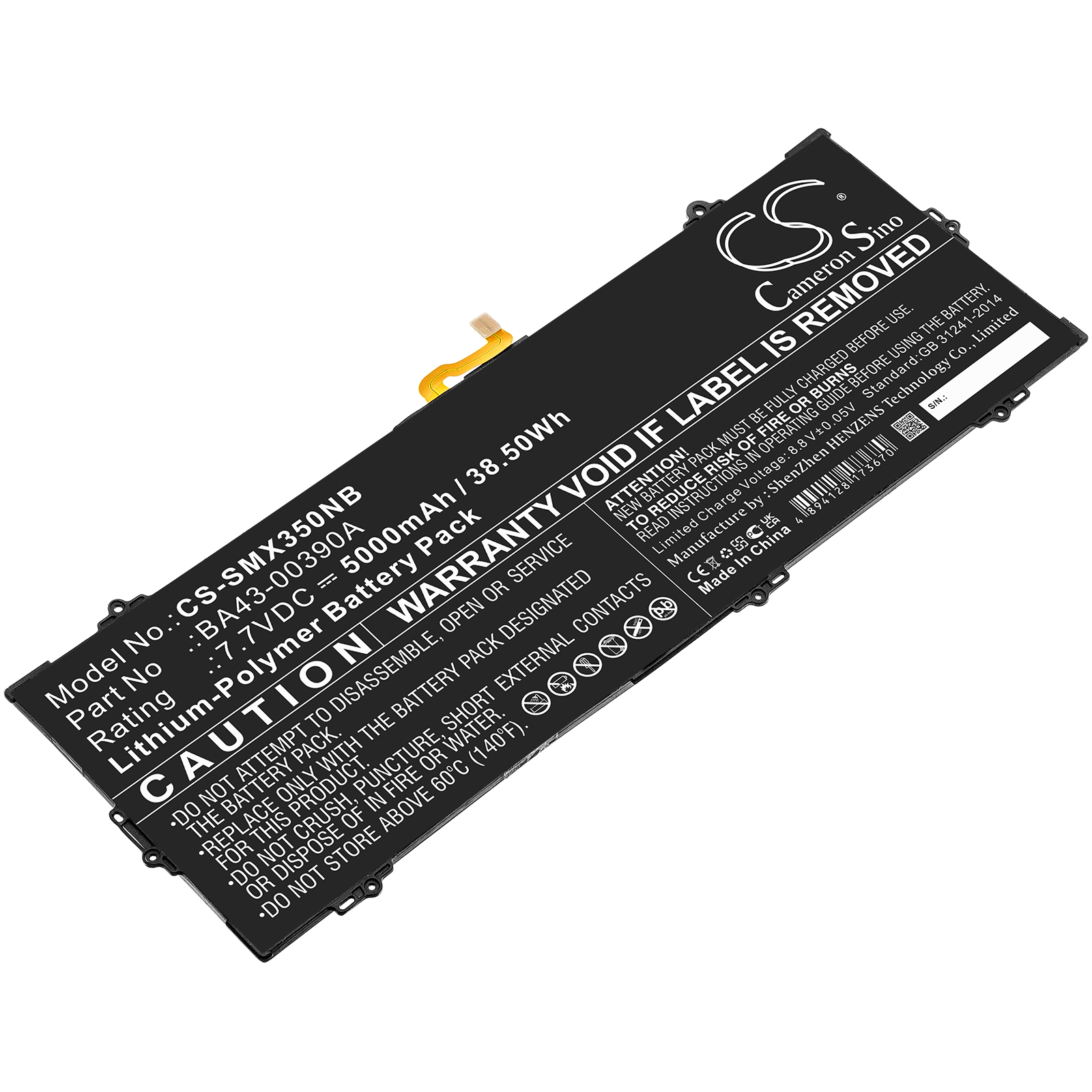 Samsung Chromebook 15.6" Replacement Battery 5000mAh