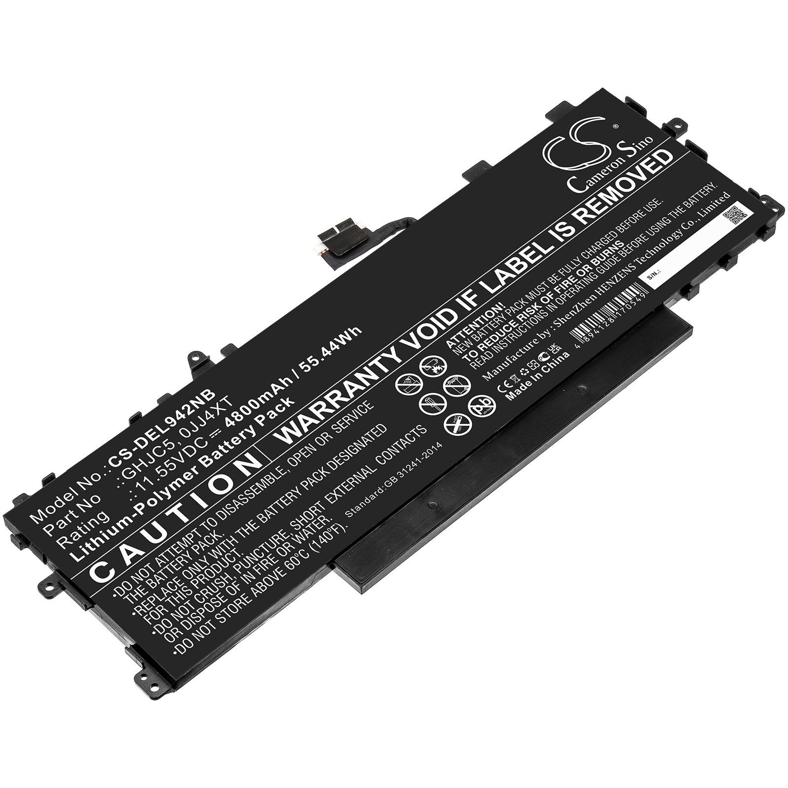 Dell Latitude 9420 2-in-1 Replacement Battery GHJC5 11.55V