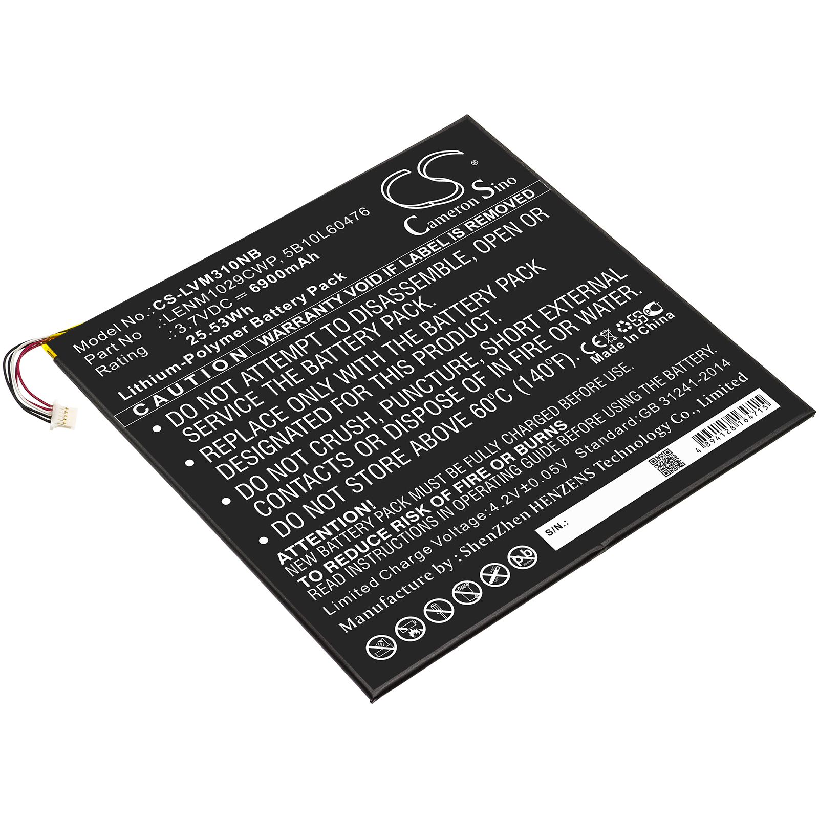 Lenovo Miix 300 Miix 310 Replacement Battery 6900mAh