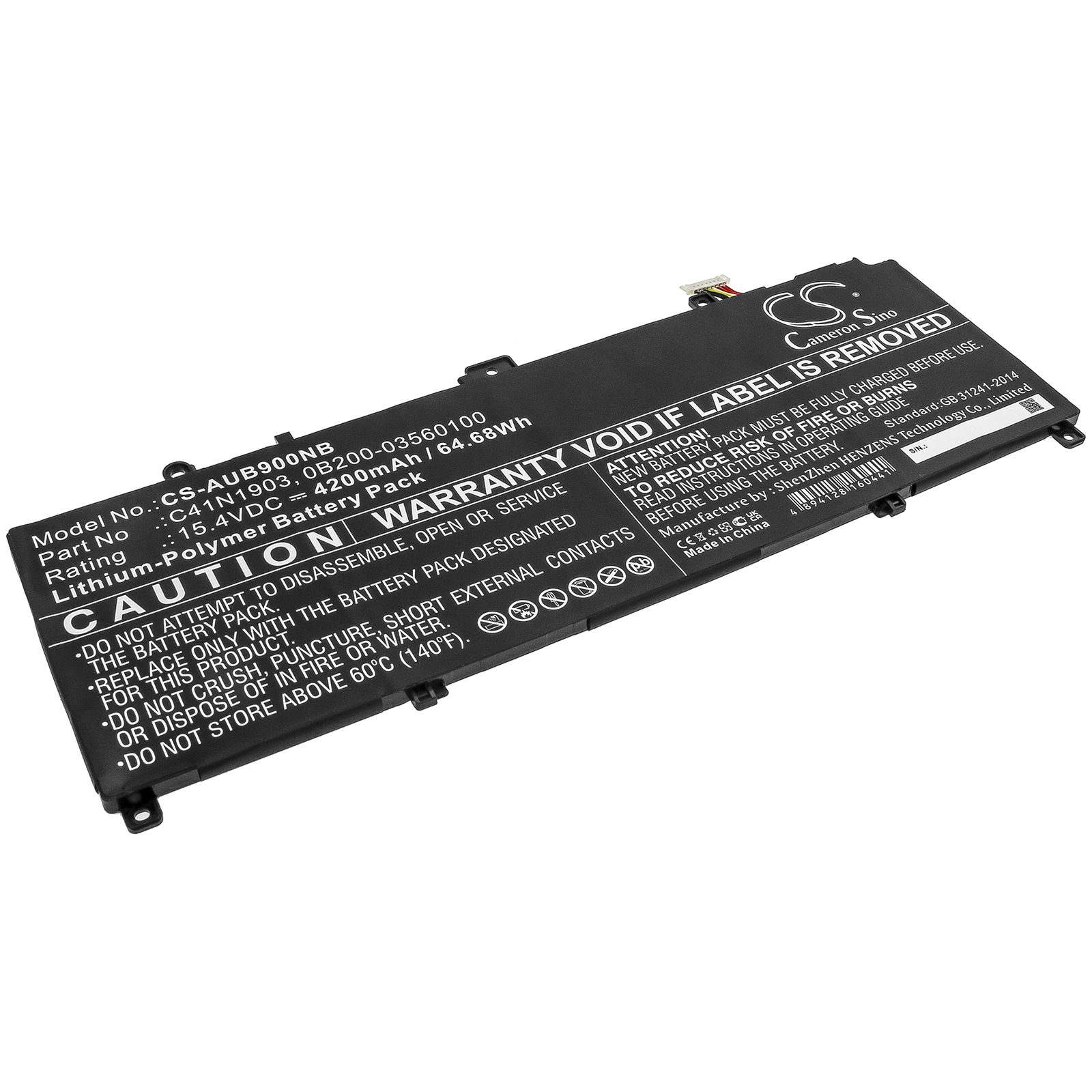 Asus B9450FA-BM0160R Replacement Battery 4200mAh