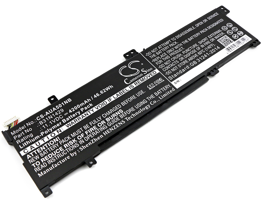 Asus Vivobook A501L Replacement Battery 11.1V 4200mAh B31N1429
