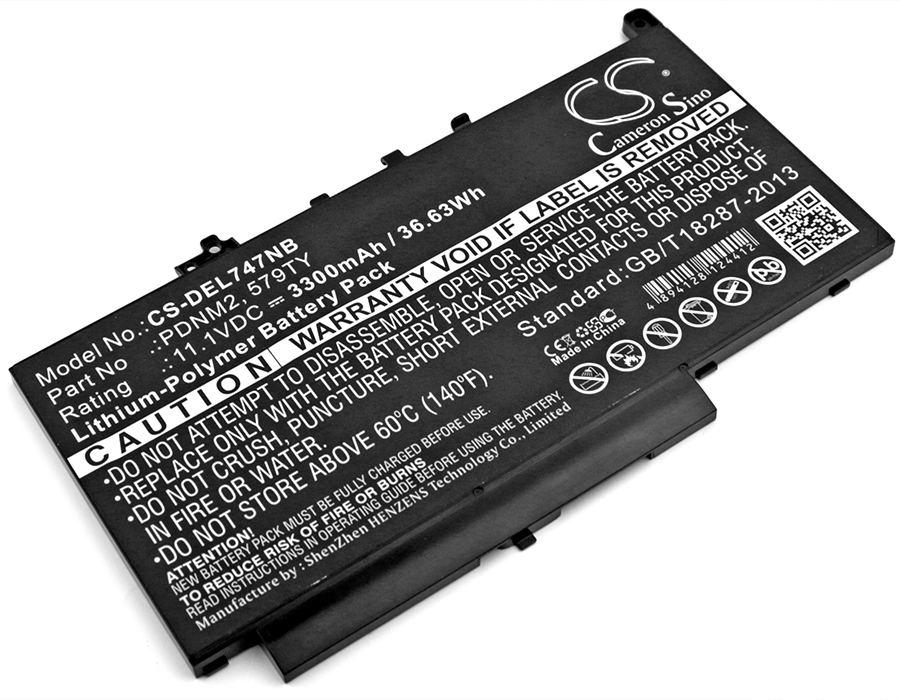 Dell Latitude E7470 Replacement Battery 11.1V 3300mAh PDNM2