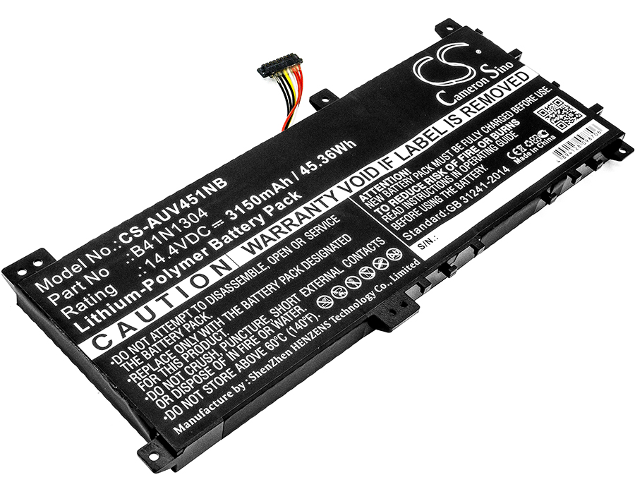 Asus VivoBook V451LA Replacement Battery 14.4V 3150mAh