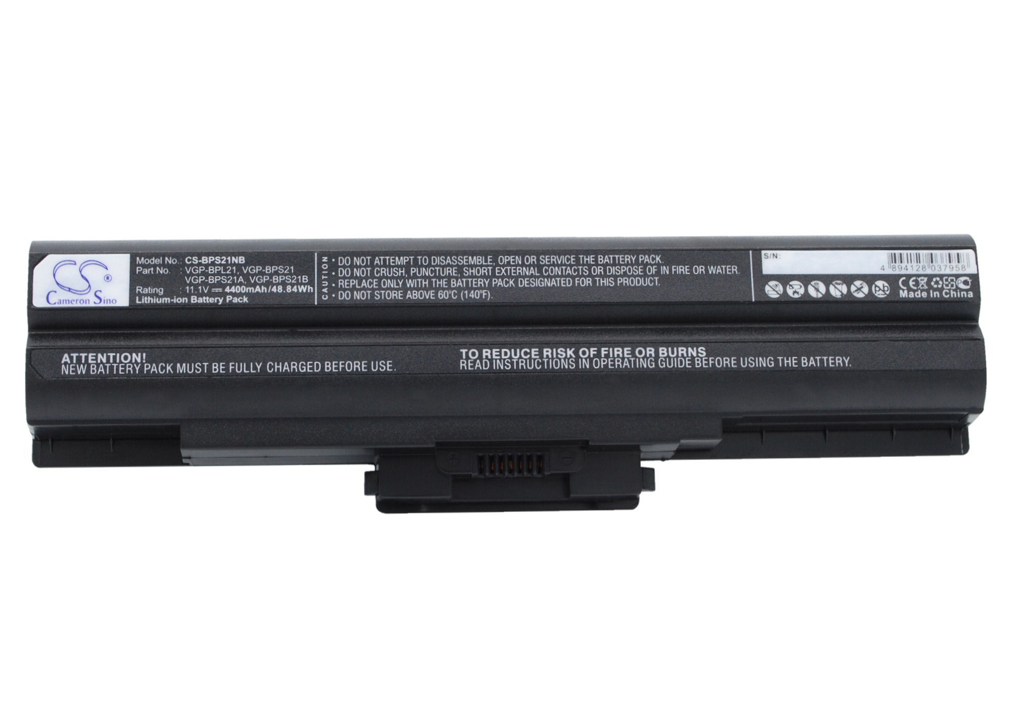 VGP-BPS21A Sony Replacement Battery 11.1V 4400mAh