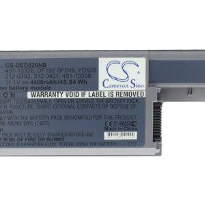 DELL Latitude D531 Latitude D820 Replacement Battery 4400mAh