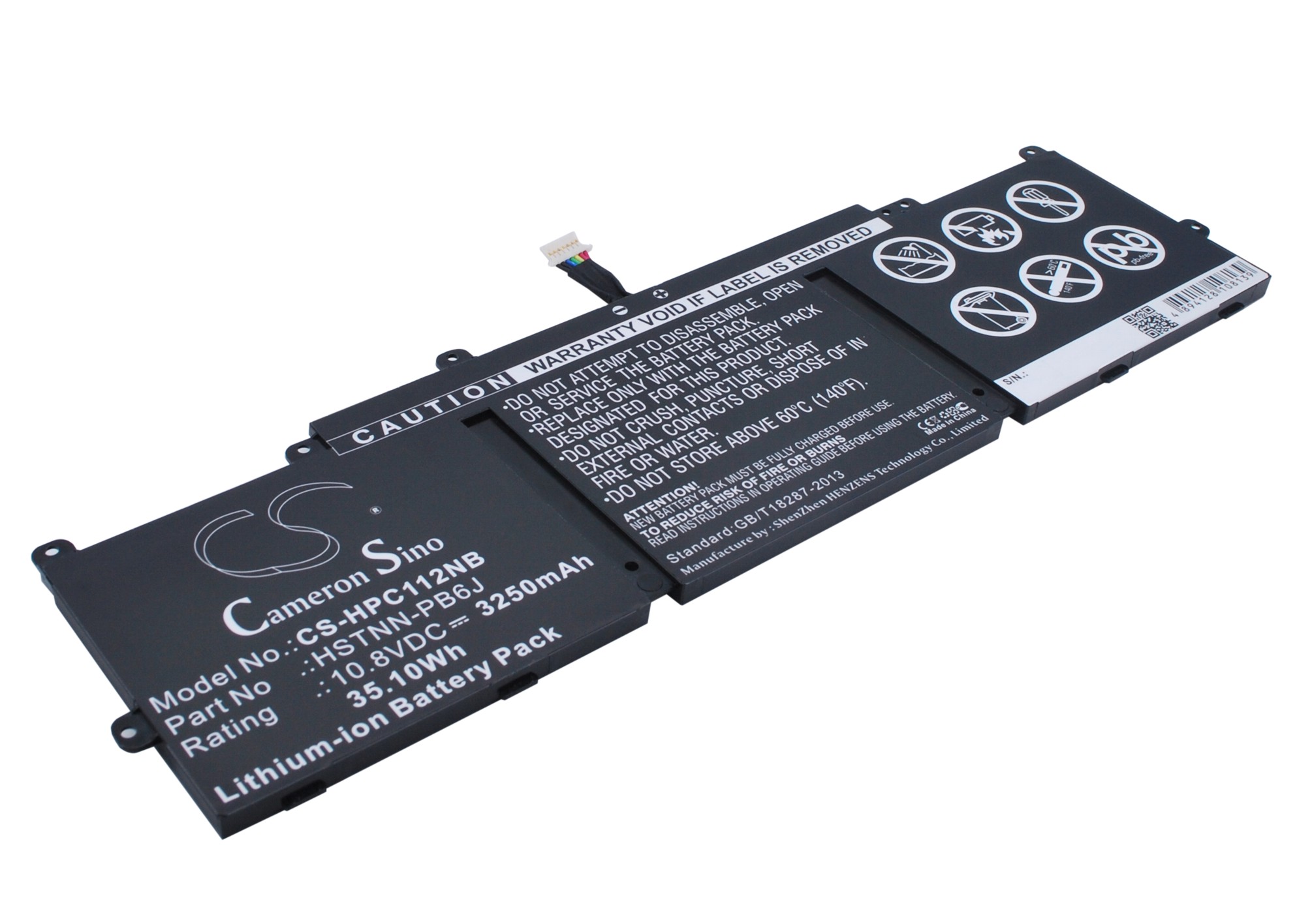 HP Chromebook 11-2101tu Replacement Battery HSTNN-PB6J 10.8V