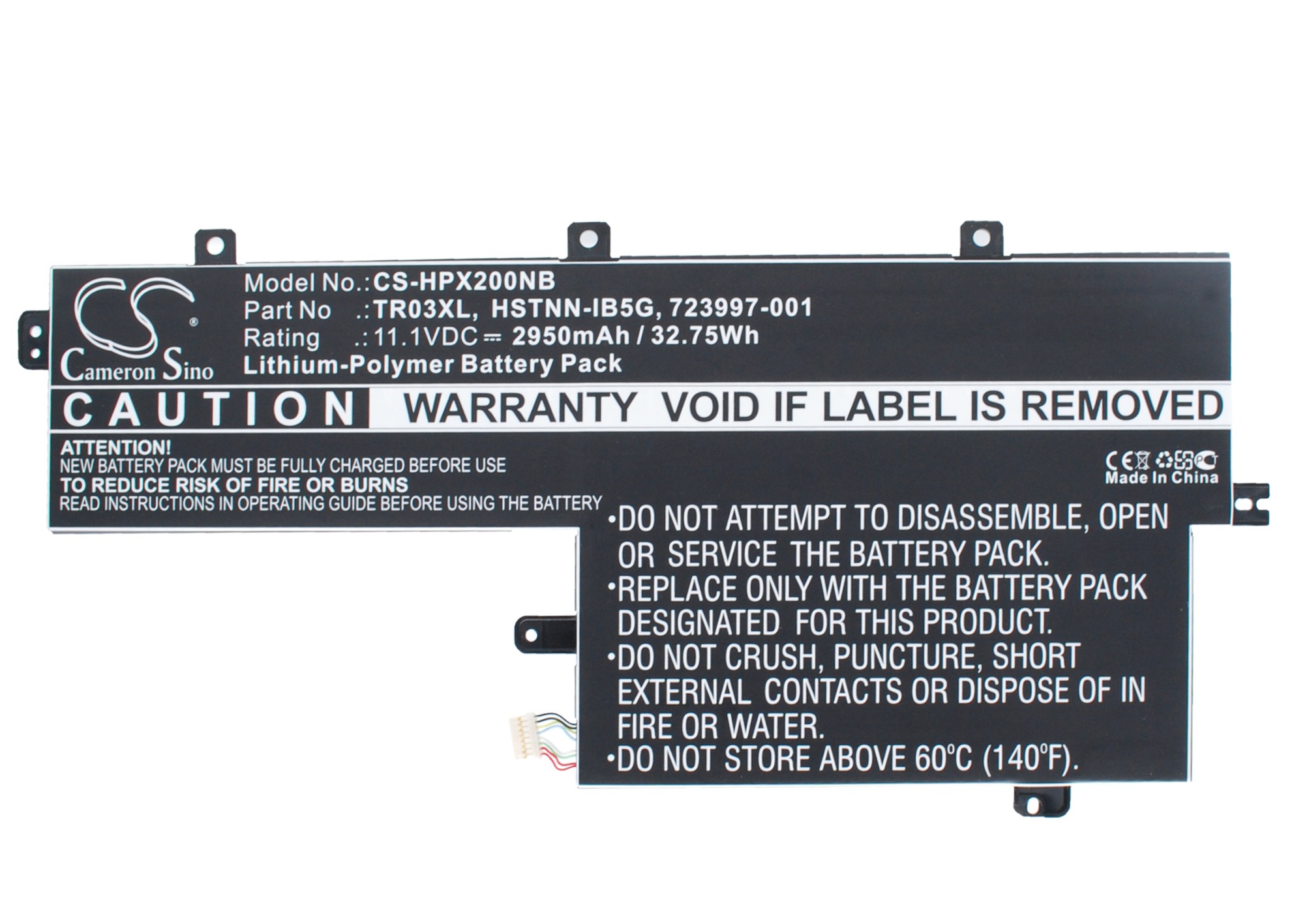 HP Spectre 13 x2 Pro Replacement Battery 11.1V 2950mah