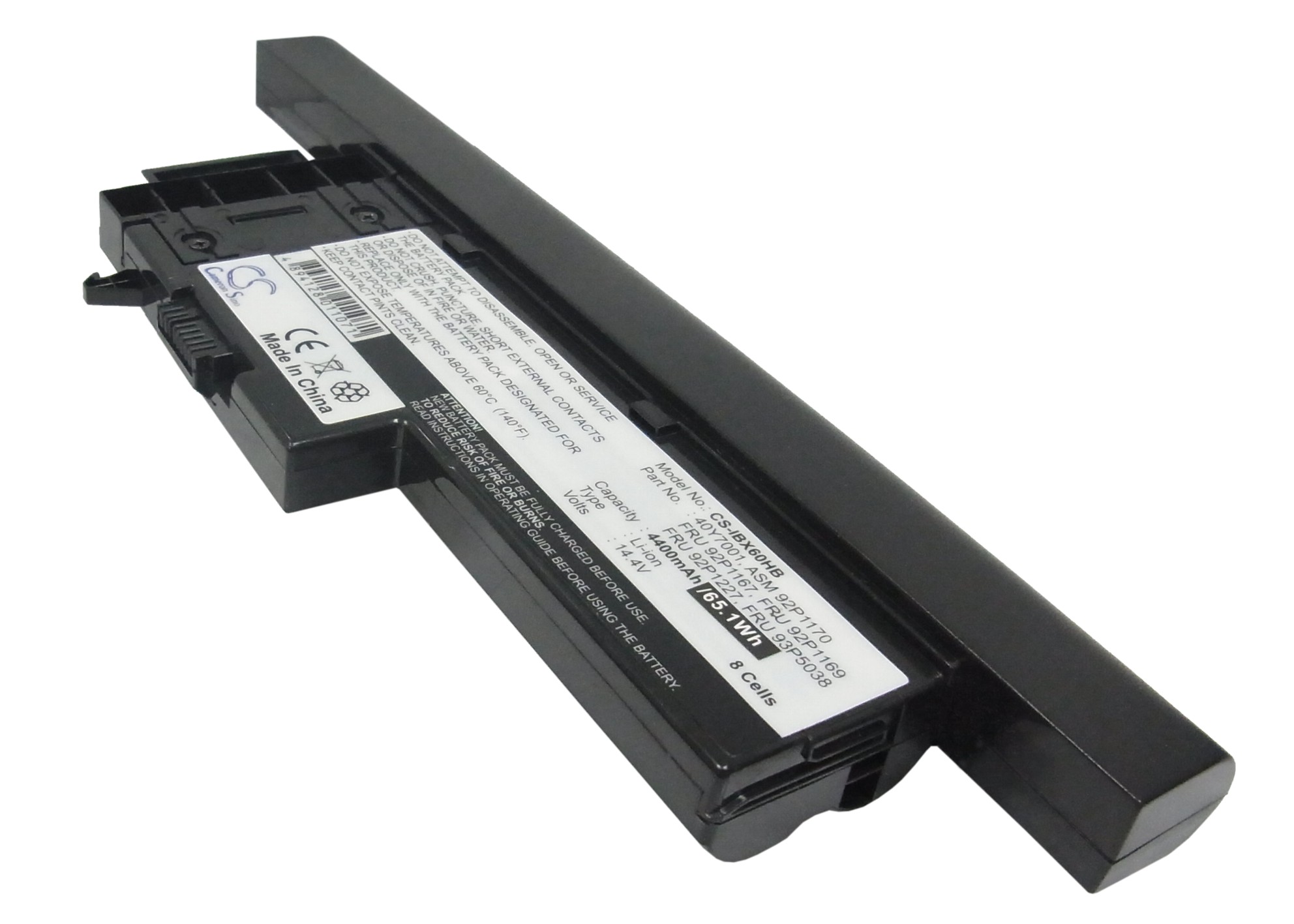IBM ThinkPad X60 Replacement Battery 14.4V 4400mAh 40Y7001