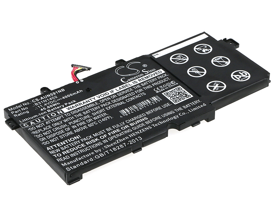 Asus N591LB Replacement Battery 11.4V 4000mAh B31N1402
