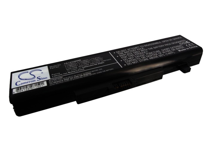 Lenovo IdeaPad Y480 11.1V Replacement Battery L11L6F01