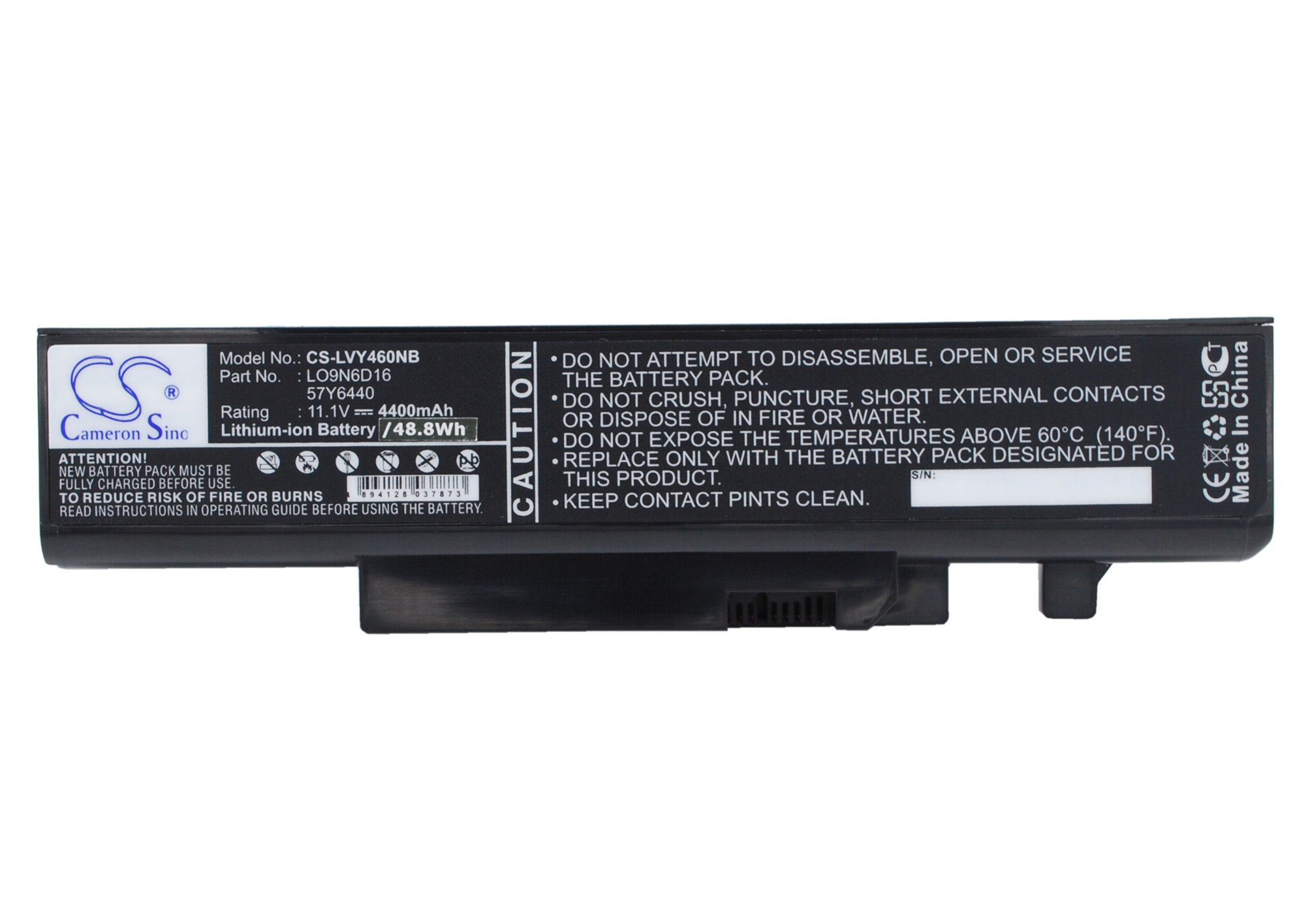 Lenovo IdeaPad Series Replacement Battery 11.1V 4400mAh