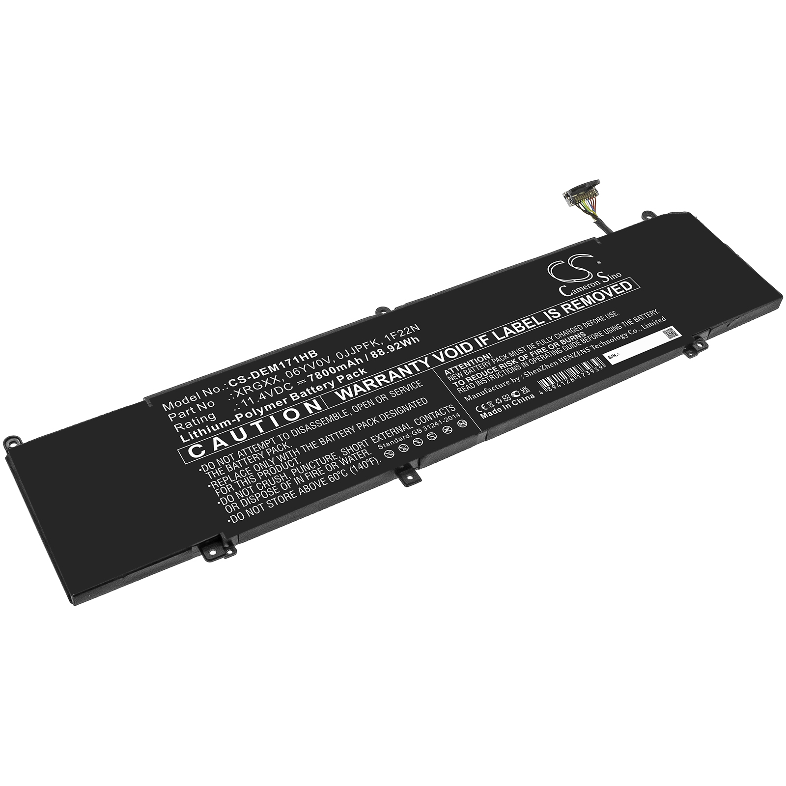 Dell G5 5590-D2785W Replacement Battery 11.4V 7800mAh