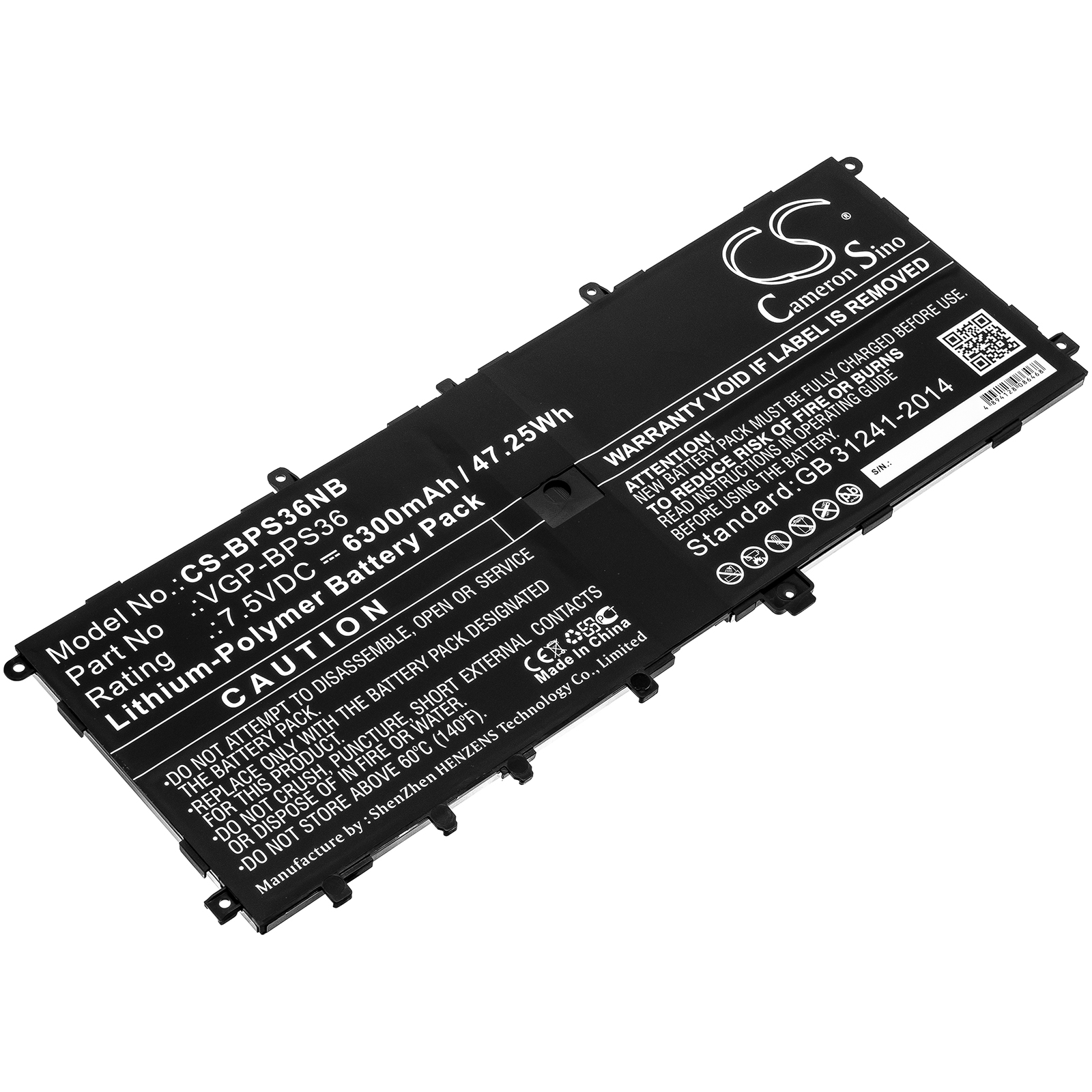 Sony VGP-BPS36 VAIO Series Replacement Battery 6300mAh
